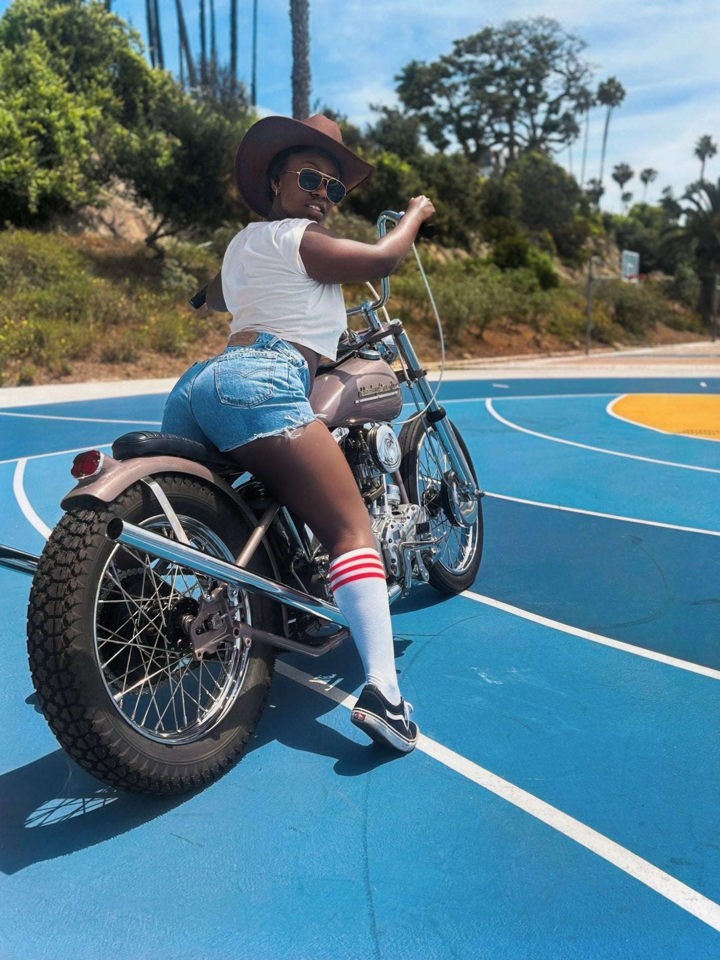 Rida Nation Tan Crop Top